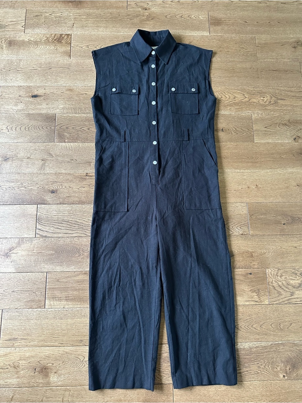 FRANKIE SHOP 100% Cotton Black Jumpsuit S